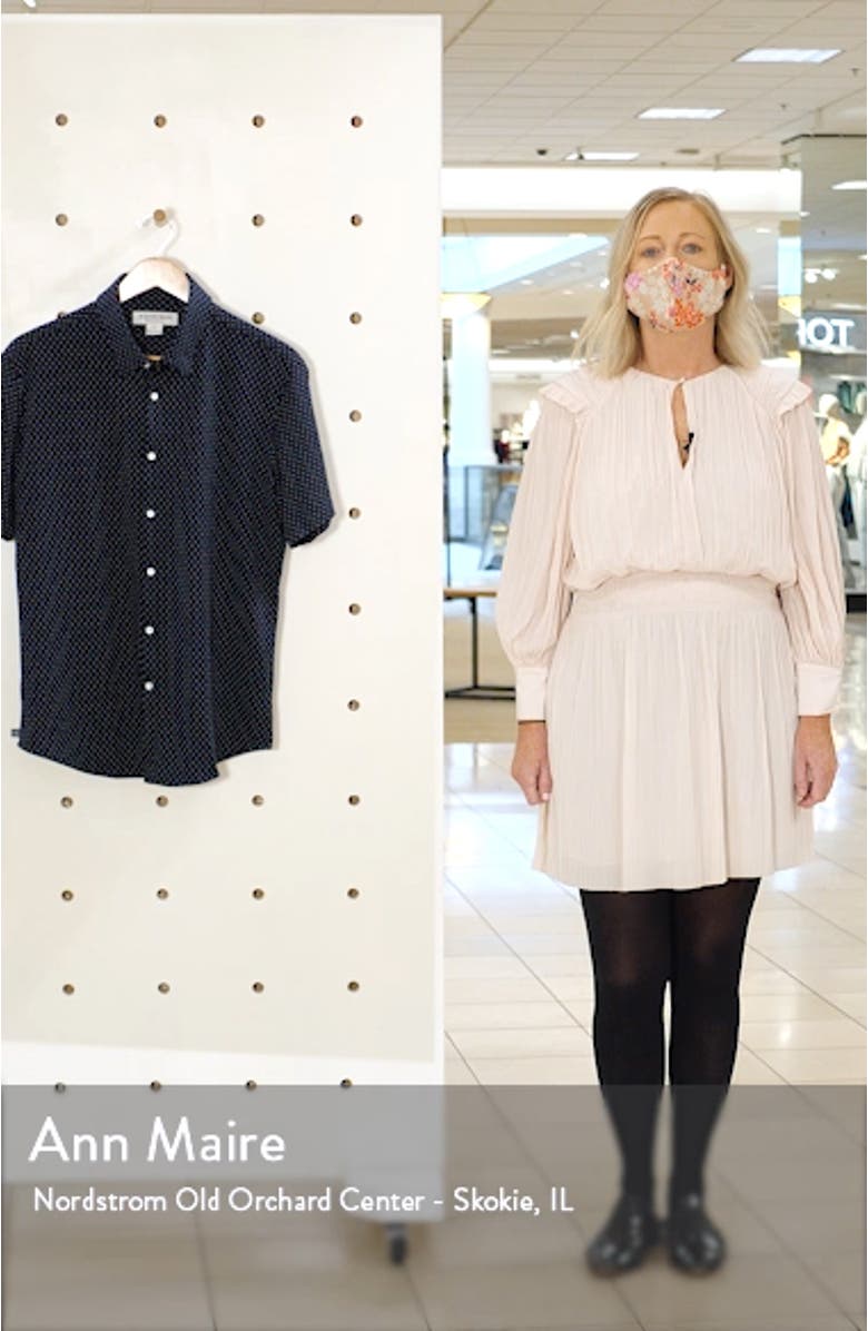 Spinnaker Trim Fit Short Sleeve Button-Up Performance Shirt, sales video thumbnail