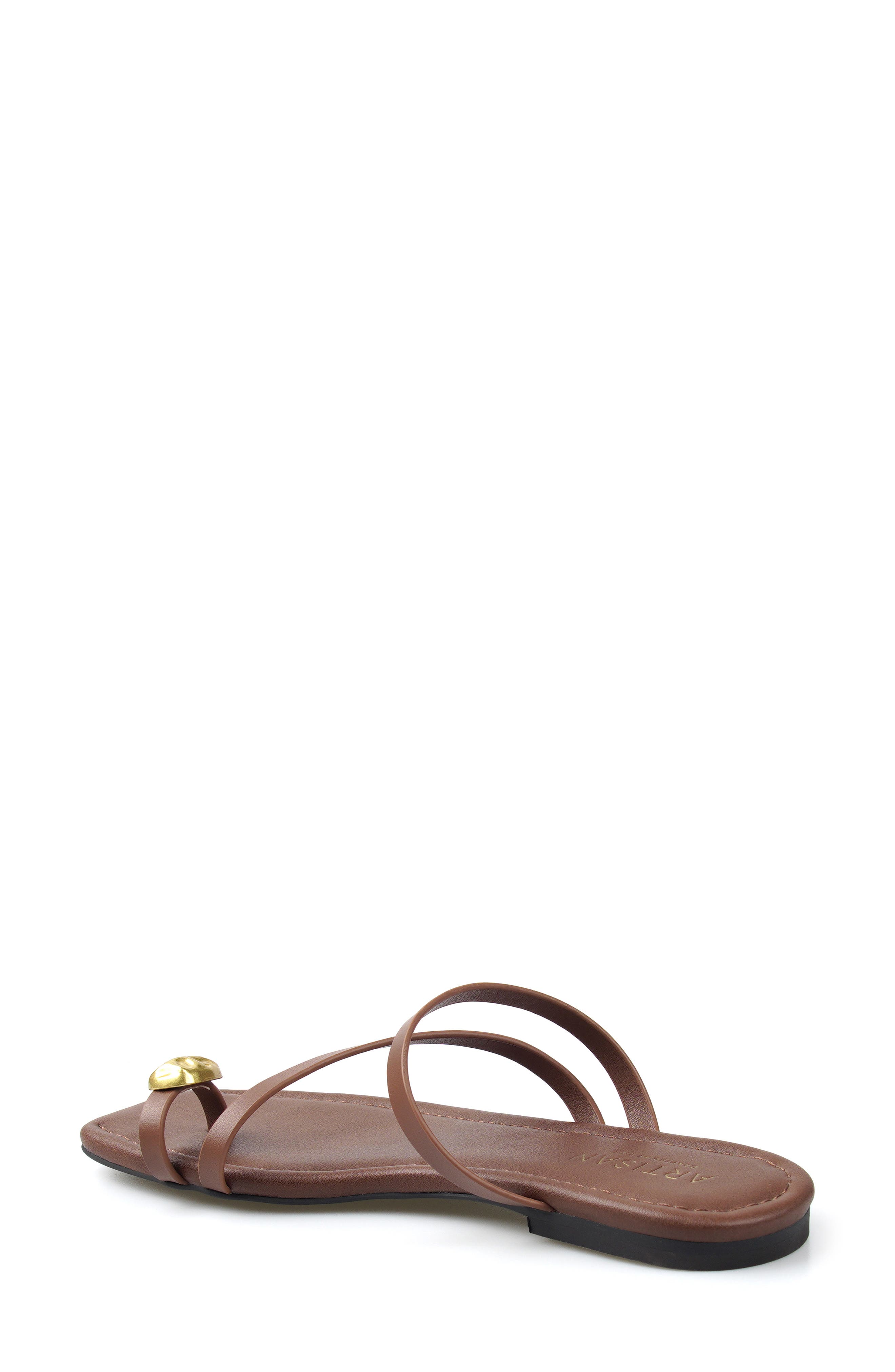 Sioban Leather Sandal, Alternate, color, COGNAC LEATHER
