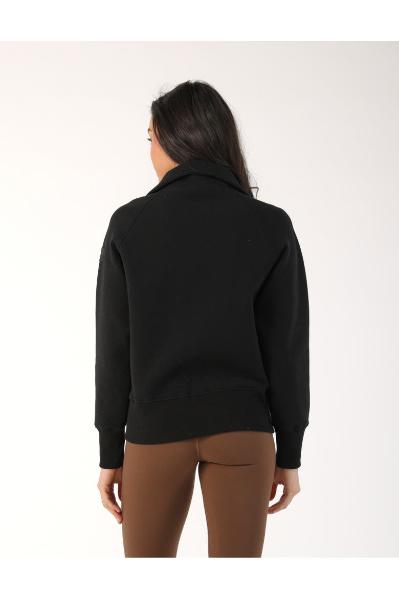 Scuba Knit Full Zip Jacket, Alternate, color, Black