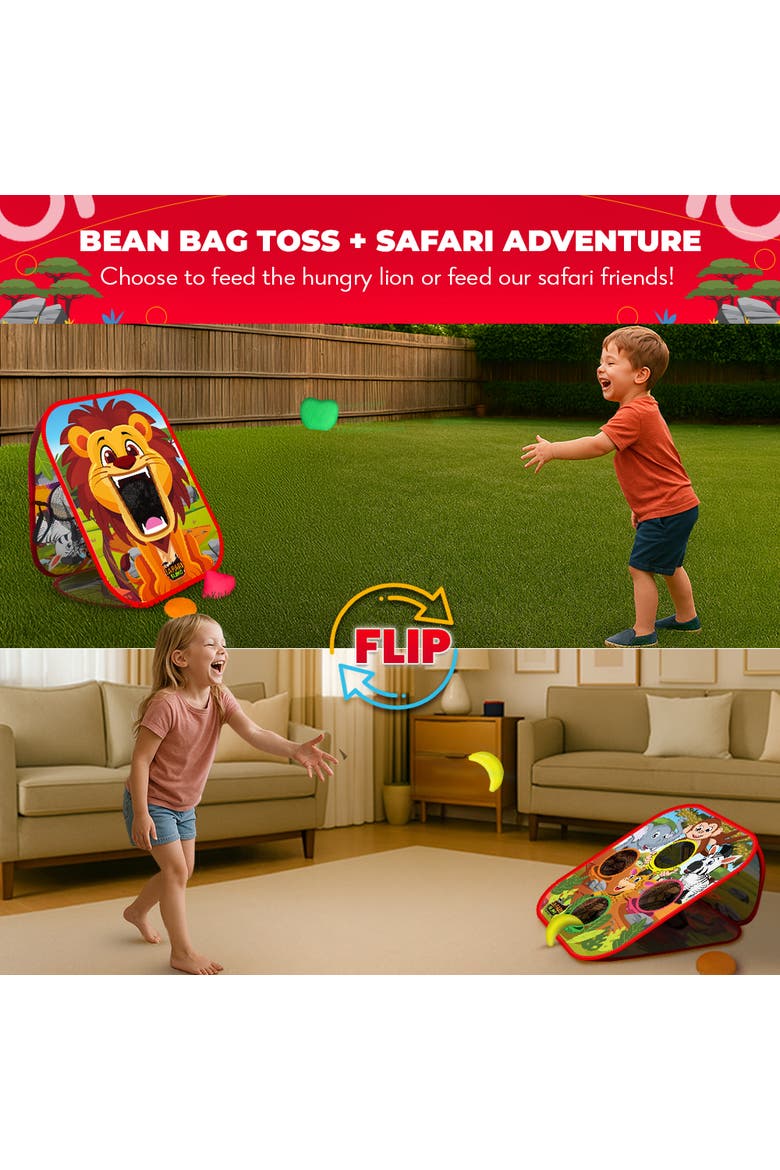 Safari Sling | 2-in-1 Bean Bag Toss Game for Kids, Alternate, color, Multicolored