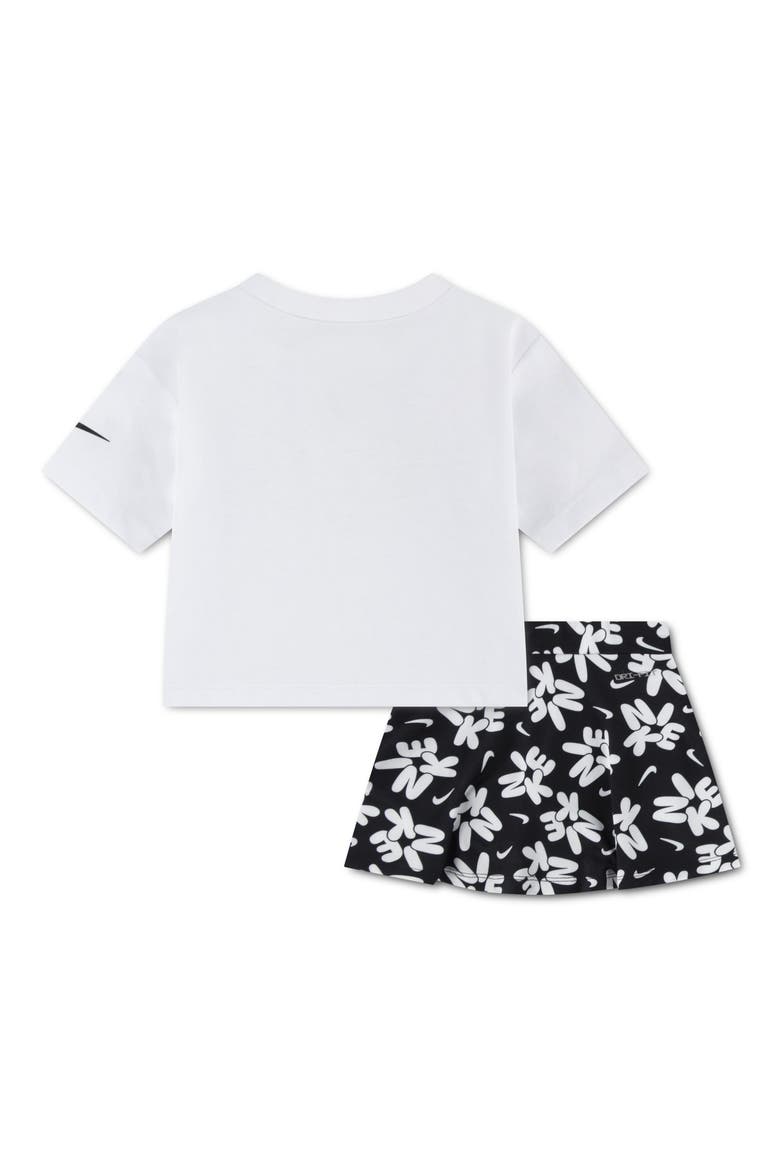 Dri-FIT Graphic T-Shirt & Skort Set, Alternate, color, BLACK