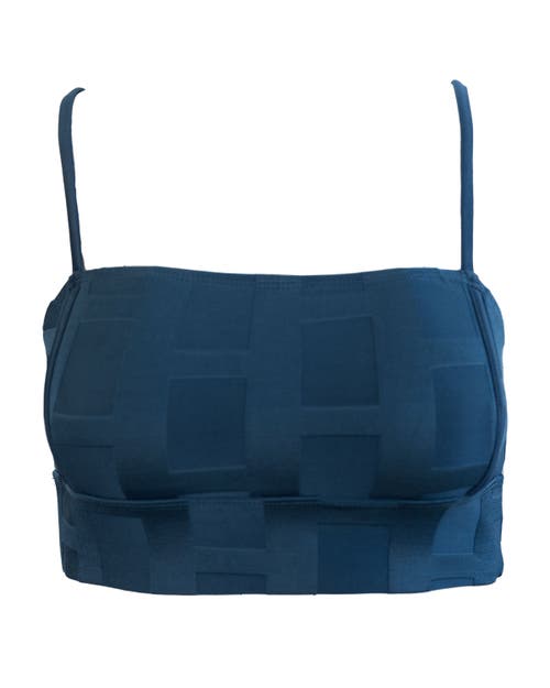 Nani Squared Surf Crop Top In Blue