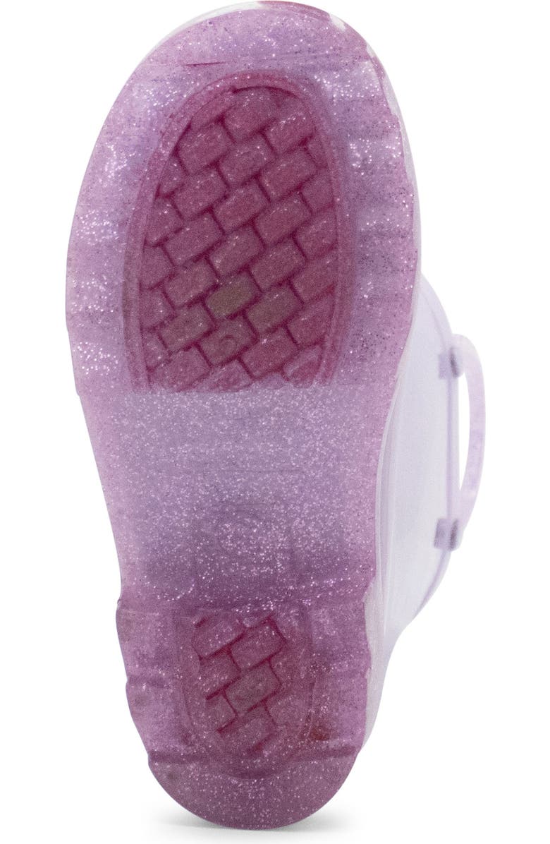 Western Chief Kids' Pearlized Light-Up Waterproof Rain Boot, Alternate, color, Lavender