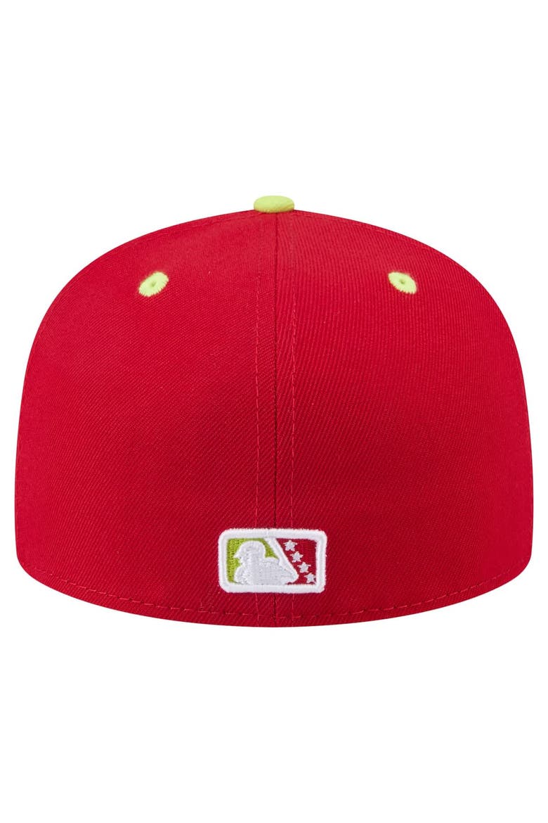 Men's New Era Red Columbia Fireflies Copa de la Diversión 59FIFTY Fitted Hat, Alternate, color, Red