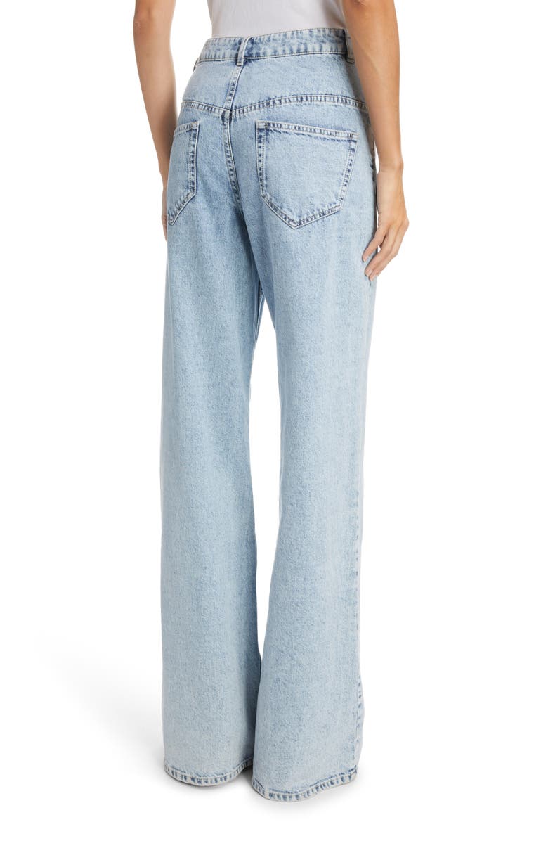 Isabel Marant Lemony Wide Leg Jeans, Alternate, color,
