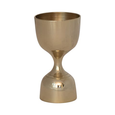 1-Ounce/2-Ounce Brass Double Sided Cocktail Jigger