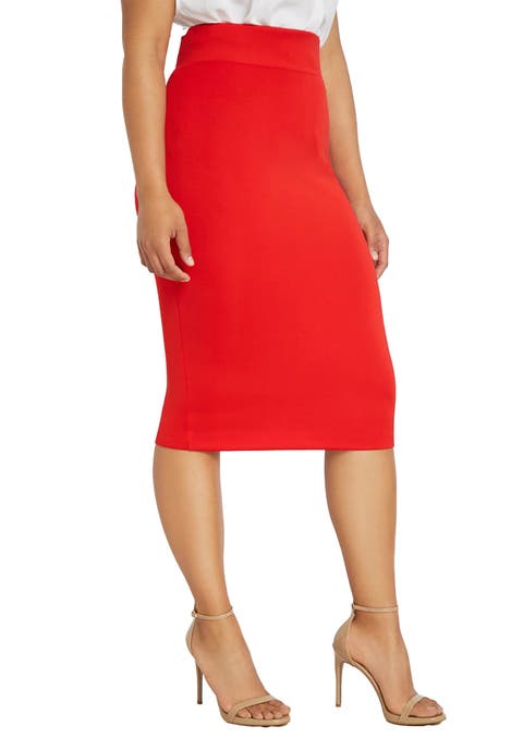 Neoprene Pencil Skirt (Plus Available)