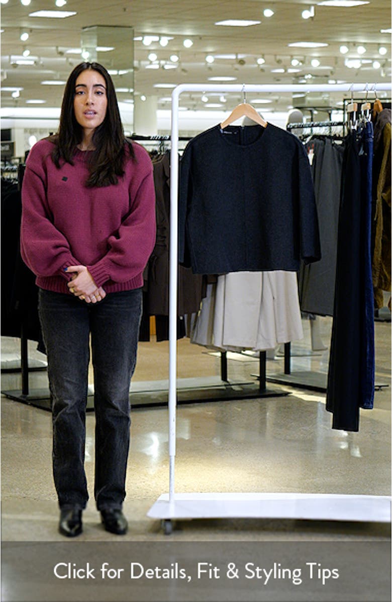 Selection Boxy Wool Blend Top, sales video thumbnail