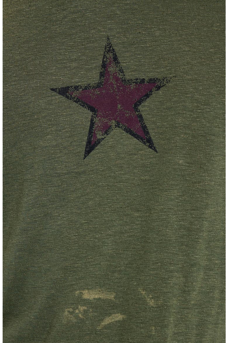 Star Faded Sun Cotton Graphic T-Shirt, Alternate, color, KHAKI