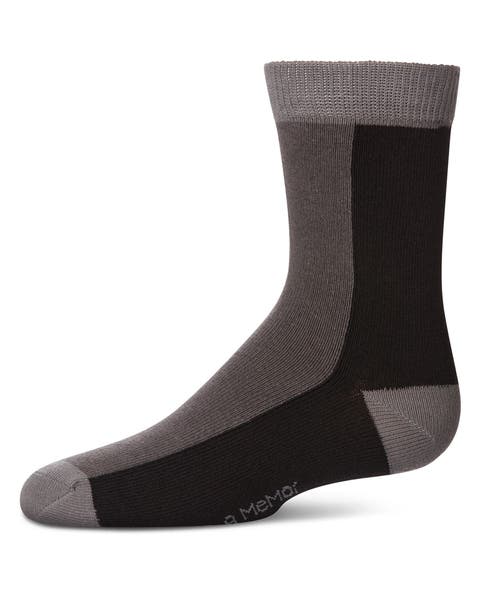 Color-Block Fine-Gauge Crew Sock (Big Kid)