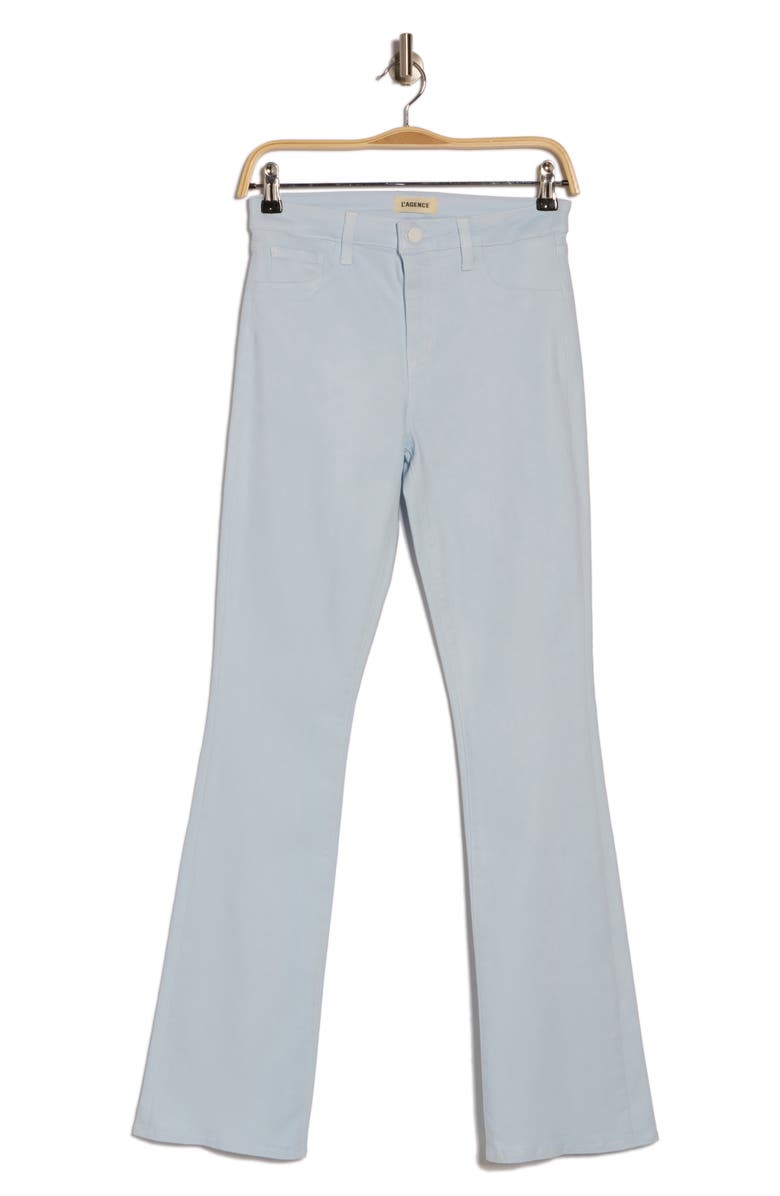 L'AGENCE Selma High Waist Baby Bootcut Jeans, Main, color, Ice Water/ White Contrast