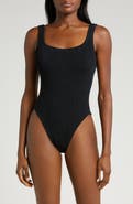Hunza G Square Neck One-Piece Swimsuit