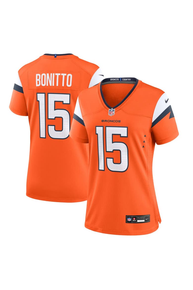 Women's Nike Nik Bonitto  Orange Denver Broncos Team Game Jersey, Alternate, color, Orange
