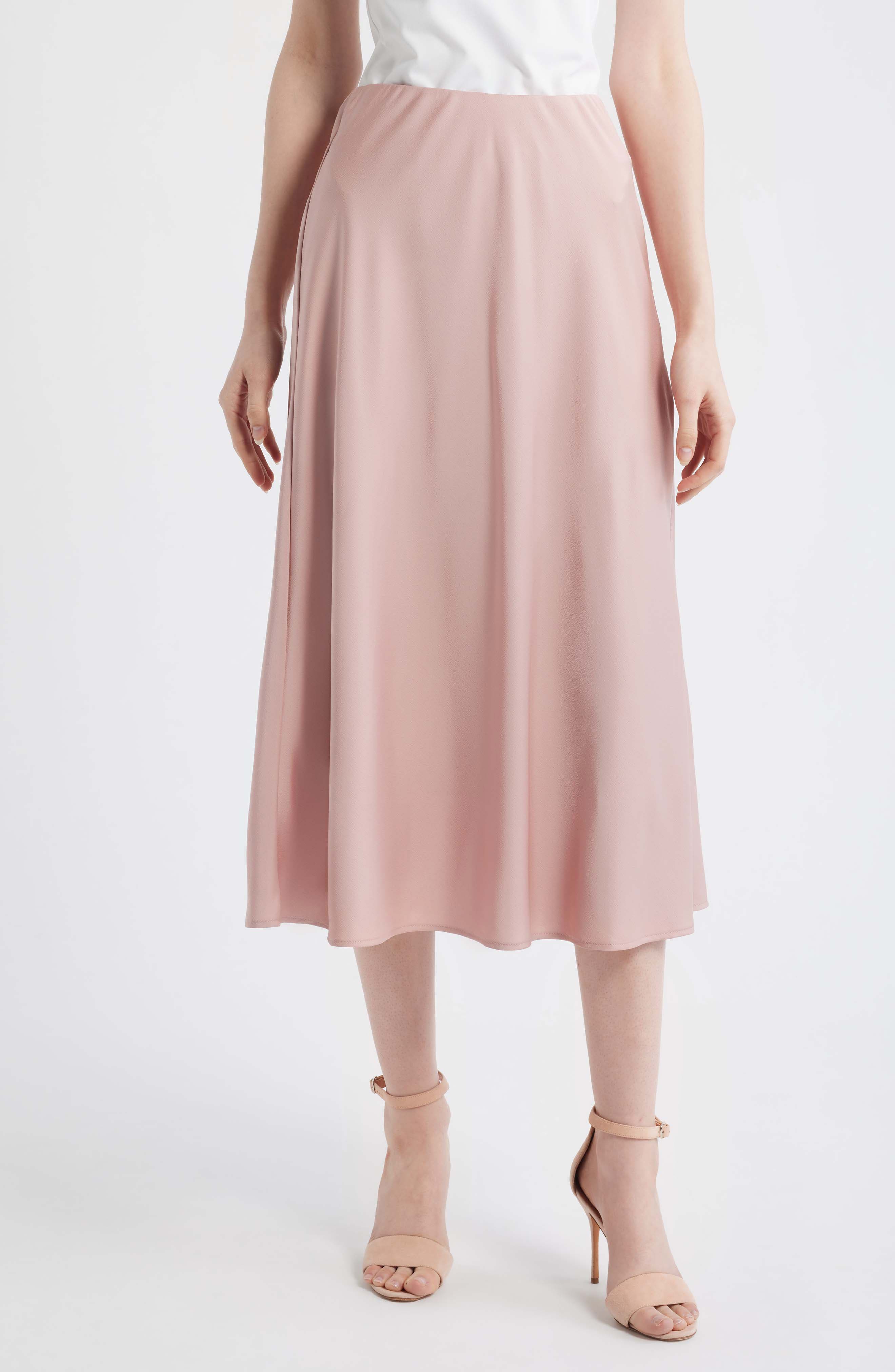 Satin Midi Skirt