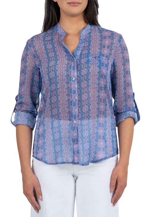 Jasmine Chiffon Button-Up Shirt