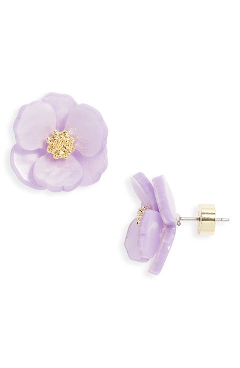 Floral Statement Stud Earrings