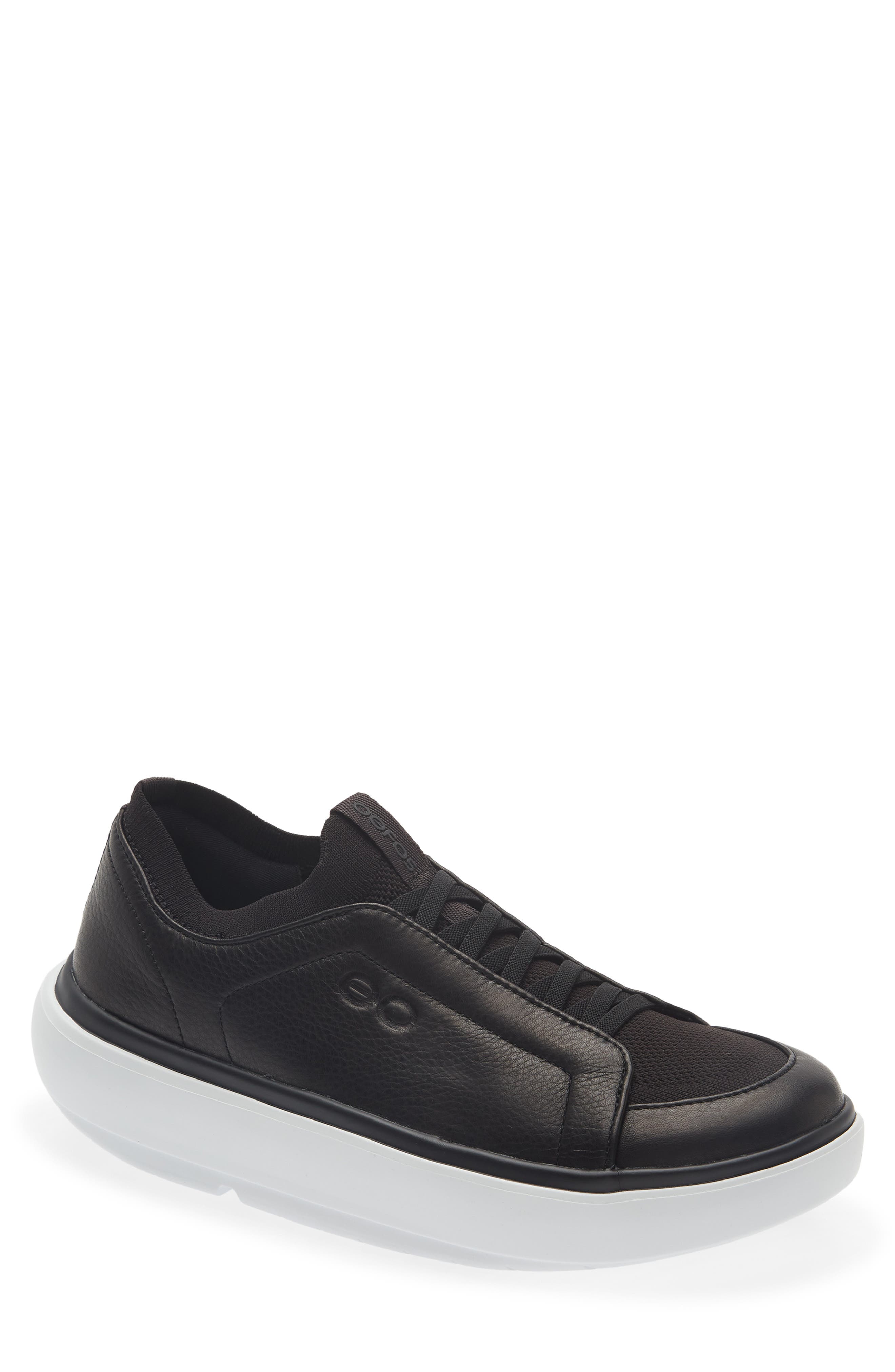Oofos OOmg+ Club Walking Shoe, Main, color, Black