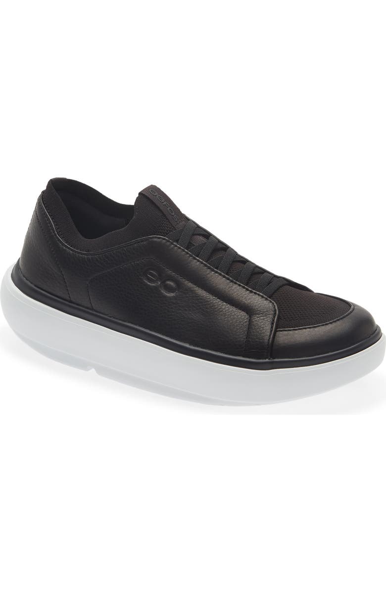 Oofos OOmg+ Club Walking Shoe, Main, color, Black