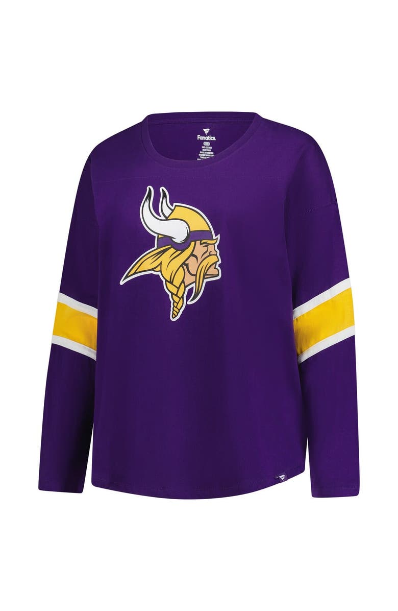 FANATICS Women's Fanatics Purple Minnesota Vikings Plus Size Redzone 3/4-Sleeve Scoop Neck T-Shirt, Alternate, color, Purple