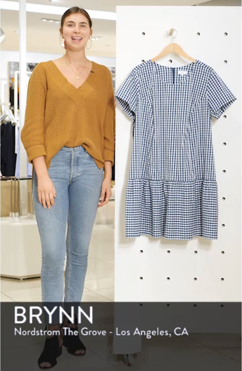 Drop Waist Poplin Dress, sales video thumbnail