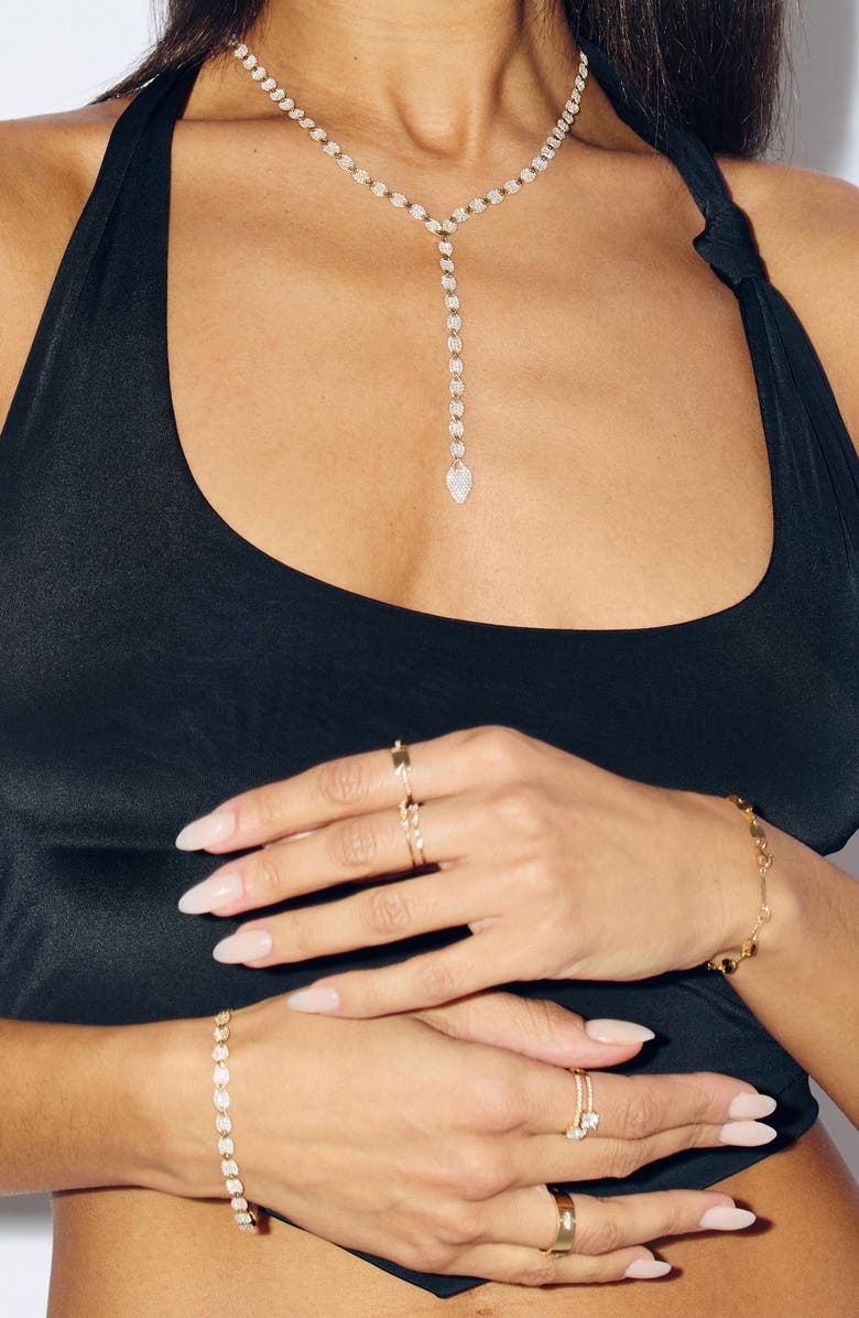 LANA 14K Gold Diamond Nude Link Bracelet, Alternate, color,