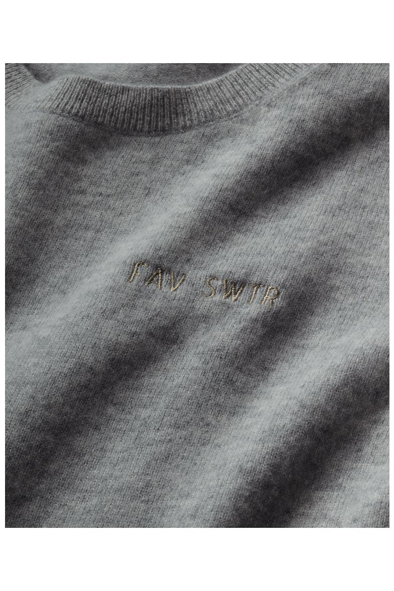 Cashmere Sweater, Alternate, color, Gray/Black Donegal