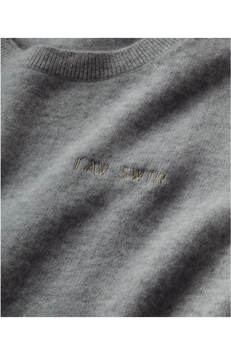 Lands' End Cashmere Sweater, Alternate, color, Gray/Black Donegal