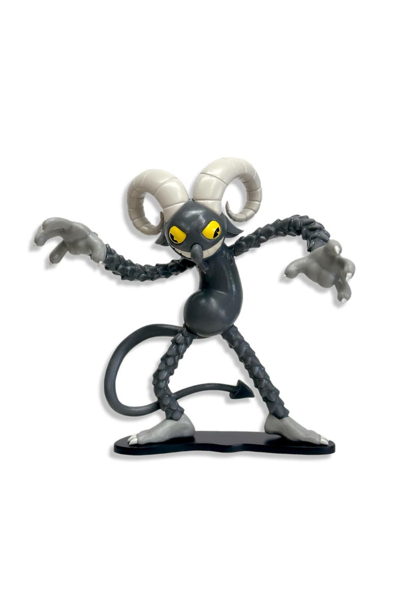 Toynk Cuphead Create-A-Figure 4-Inch Mini Figure | The Devil, Alternate, color, Gray