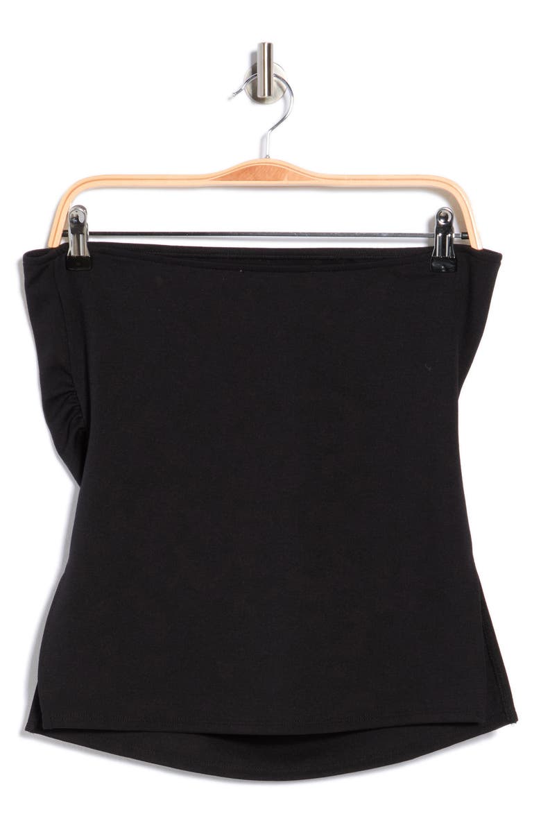 Madden Girl Split Hem Tube Top, Alternate, color, Black