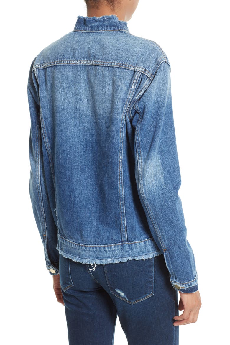 Le Fray Denim Jacket (Nordstrom Exclusive), Alternate, color, VETERAN
