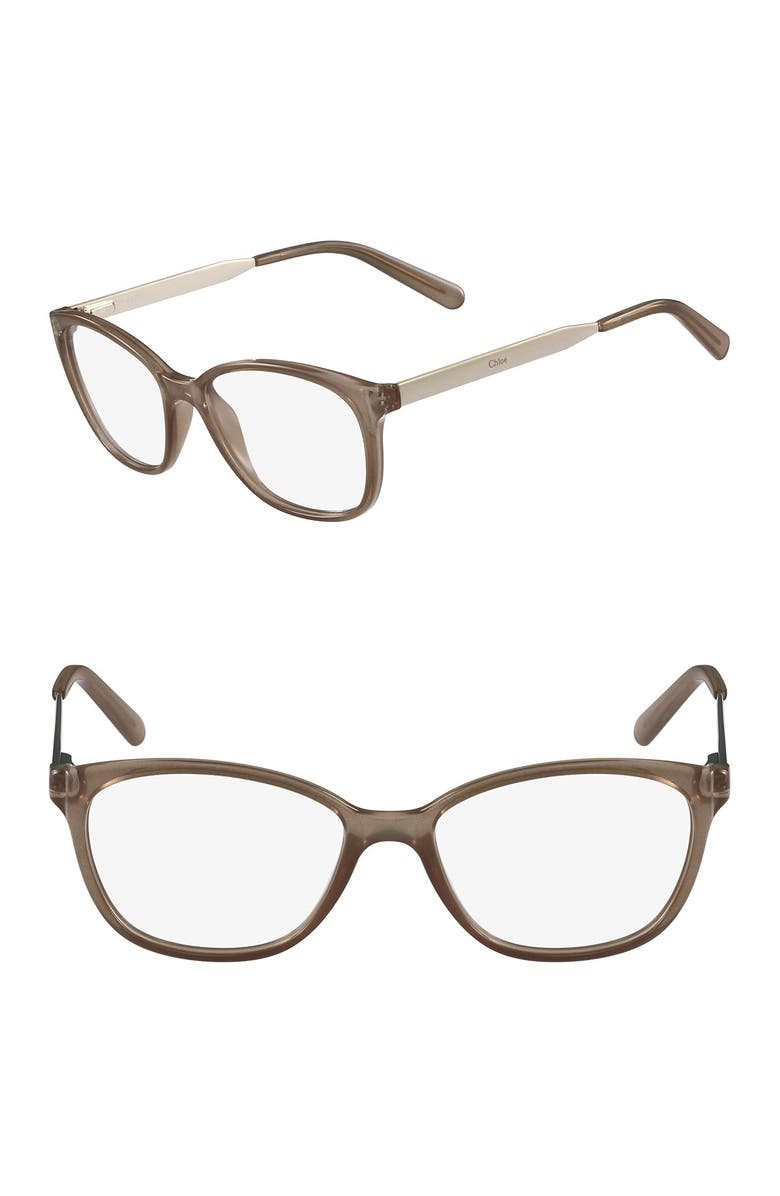 Chloé 53mm Cat Eye Full Rim Optical Frames, Main, color,