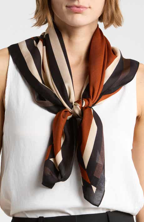 Diamond Geometric Square Scarf