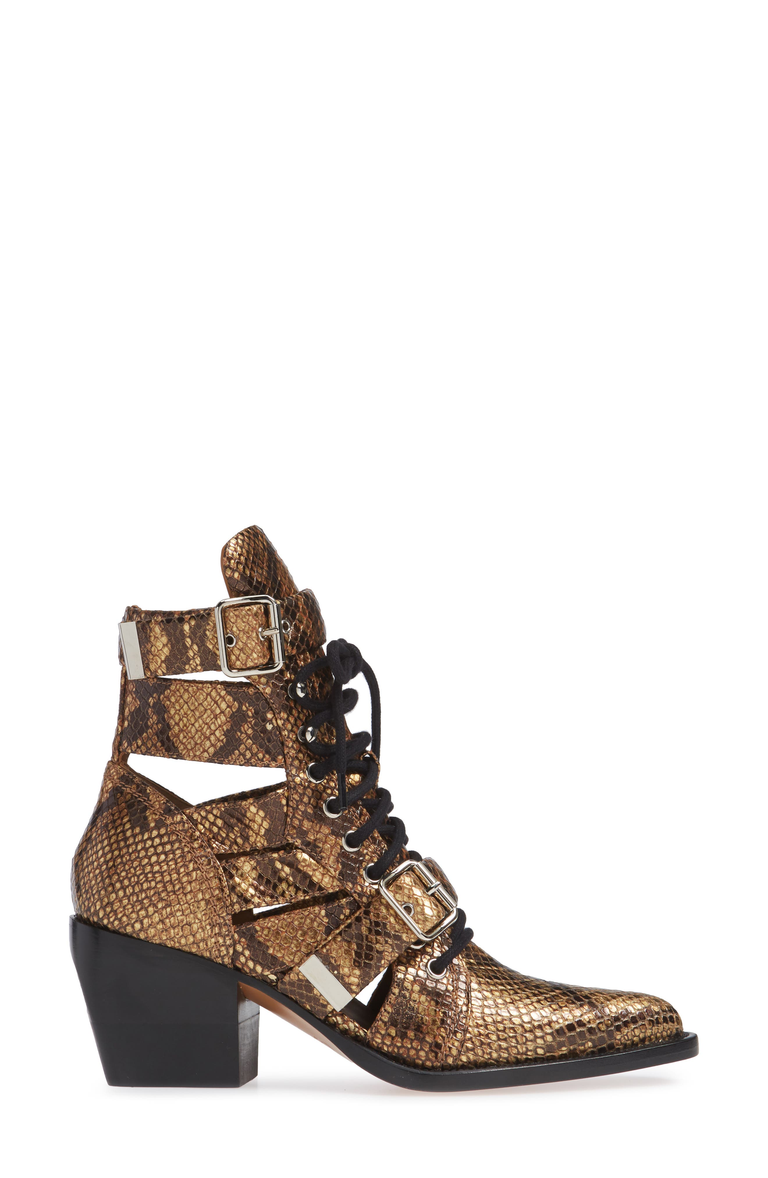 Chloé Rylee Pointy Toe Cage Boot, Alternate, color, 
