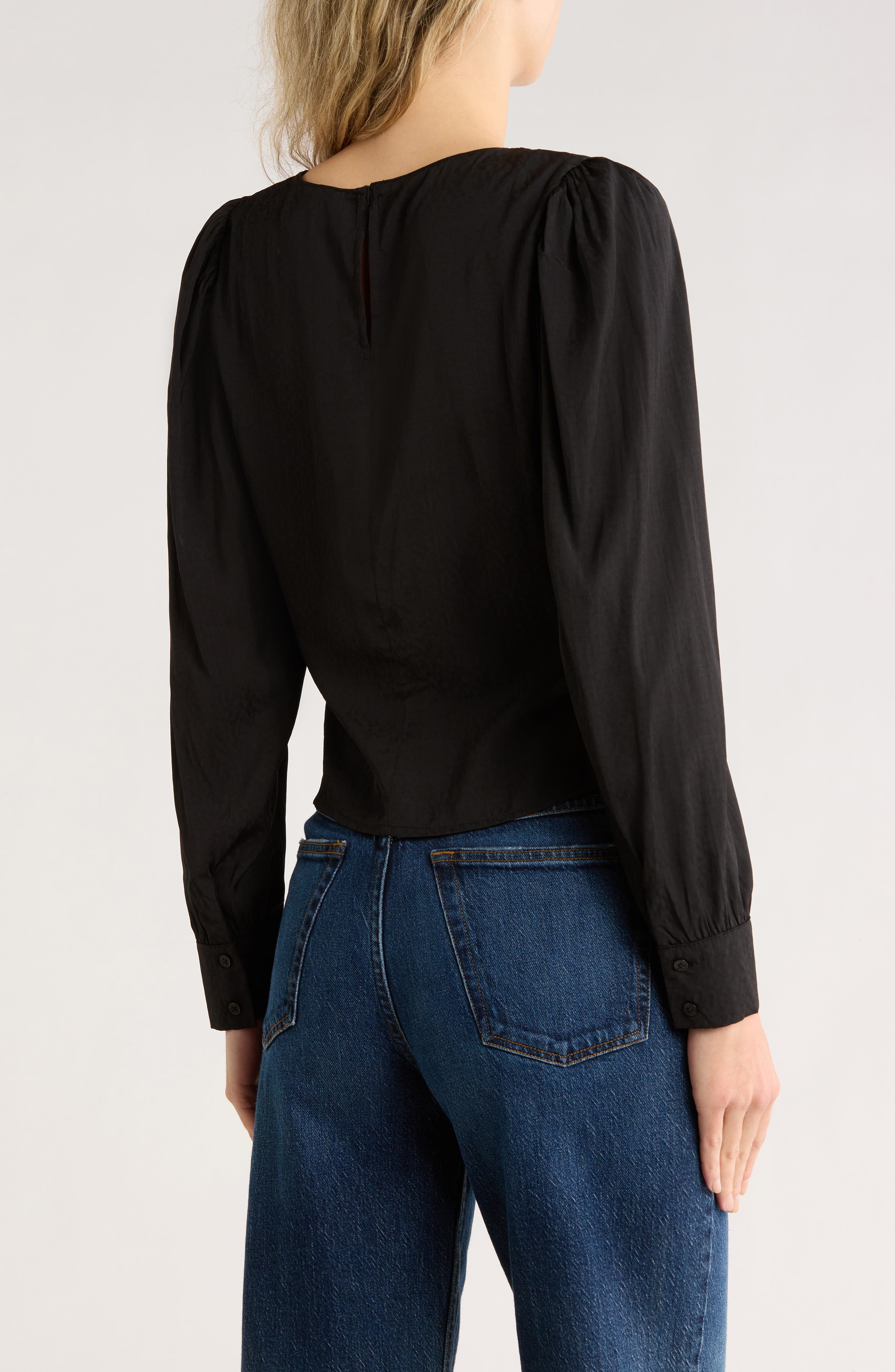 Long Sleeve Woven Top - image 2