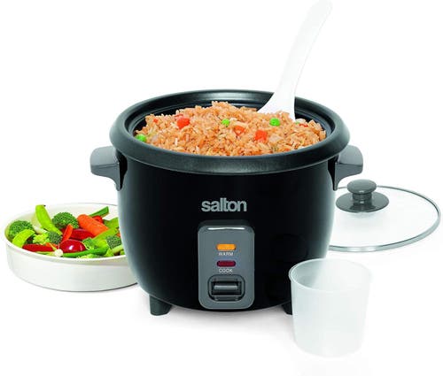 Salton Automatic Rice Cooker 6 Cup In Black