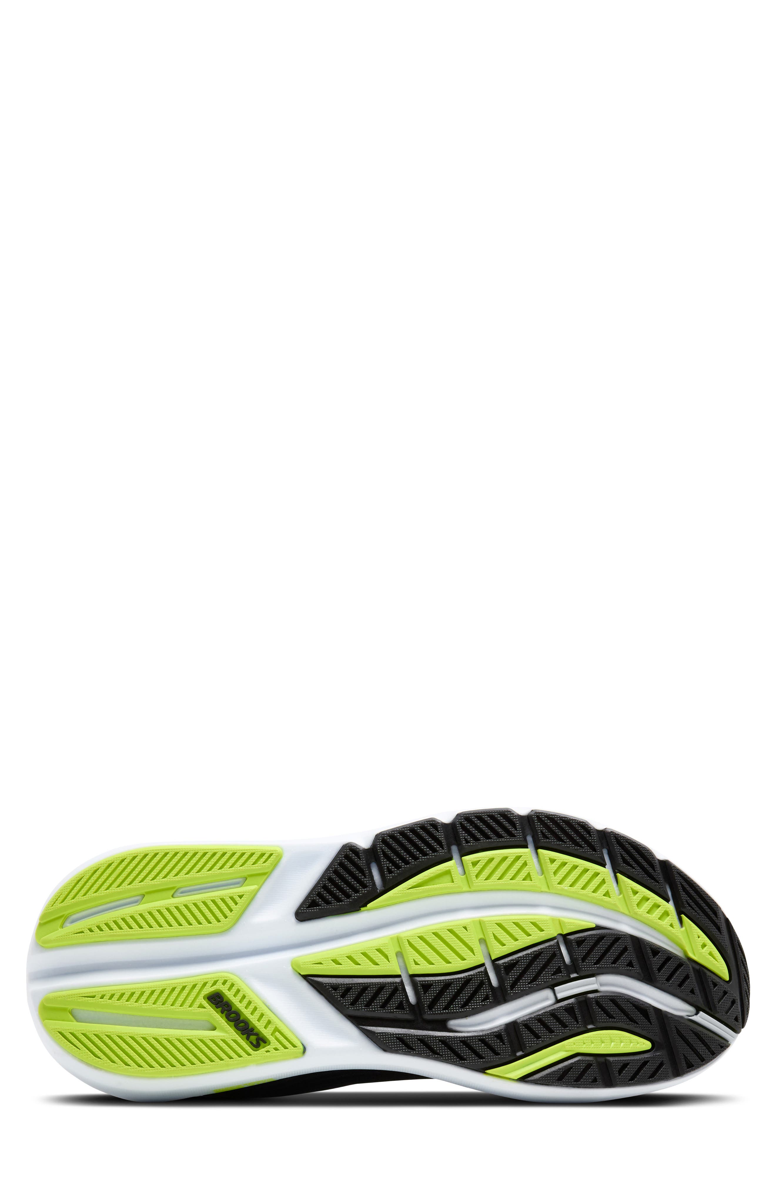 Brooks Ghost Max 3 Running Shoe, Alternate, color, Black/ Navy/ Acid Lime