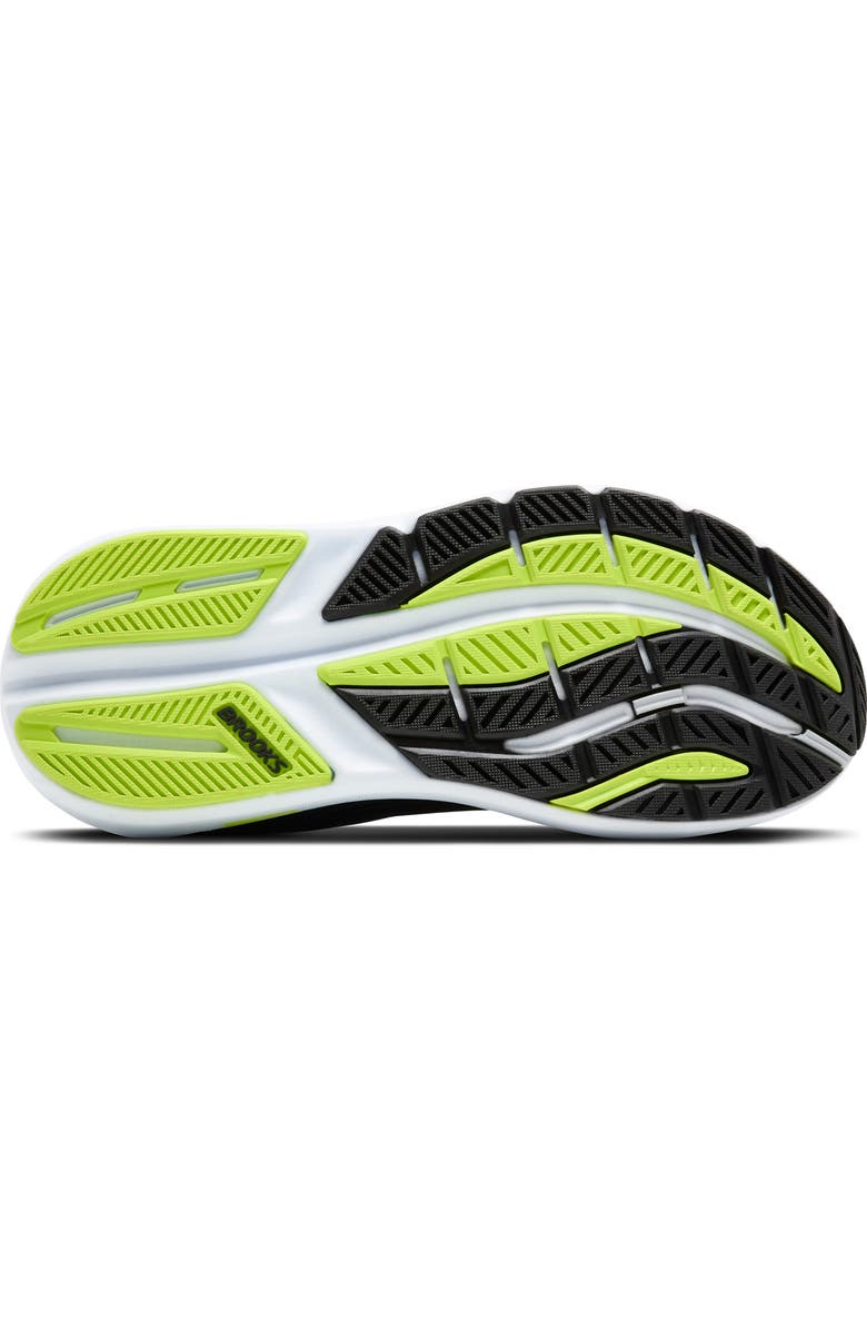 Brooks Ghost Max 3 Running Shoe, Alternate, color, Black/ Navy/ Acid Lime