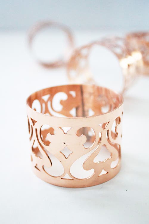 Coppermill Kitchen Vintage Inspired Napkin Rings Set In Copper