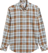 James Campbell Winstead Modern Fit Plaid Cotton Button-Up Shirt