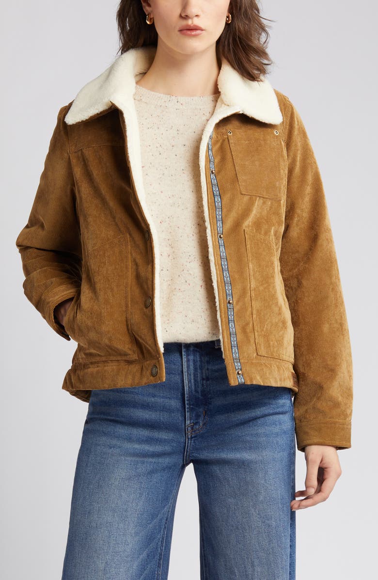 Pendleton Wind River Corduroy Trucker Jacket with Removable High Pile Fleece Collar, Alternate, color, 