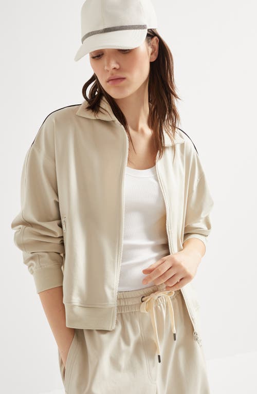 Brunello Cucinelli Interlock Sweatshirt In Buff