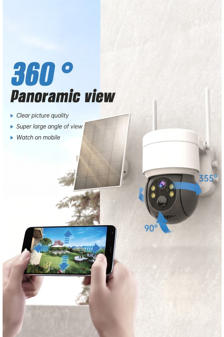 Smart WiFi Spotlight Battery Camera, Alternate, color, White