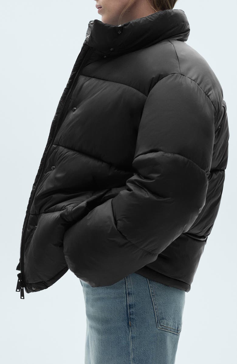 MANGO Quilted Puffer Coat, Alternate, color,