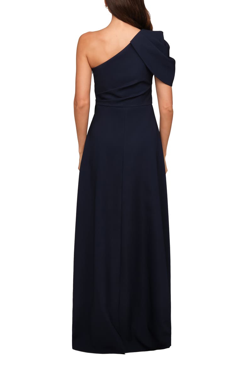 Feyre One-Shoulder Floral Overlay Jumpsuit, Alternate, color, DK TWILIGH