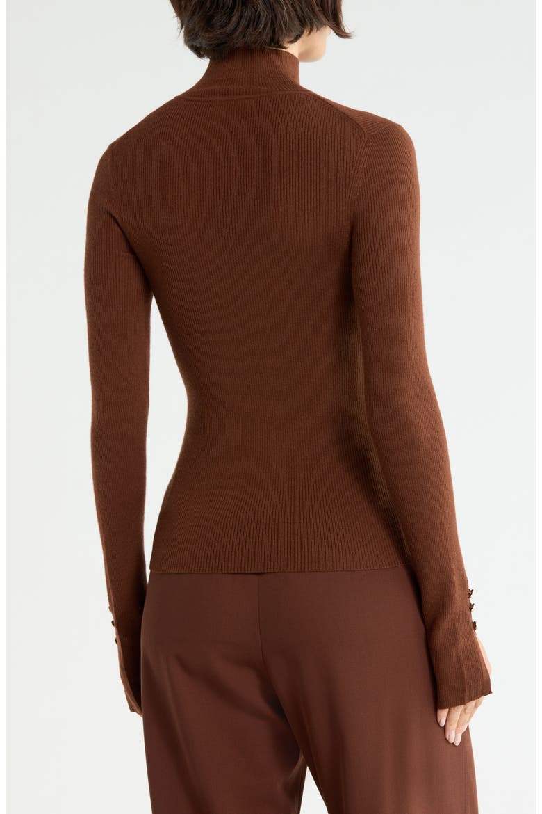 Jett Mock Neck Sweater, Alternate, color, BRUNETTE