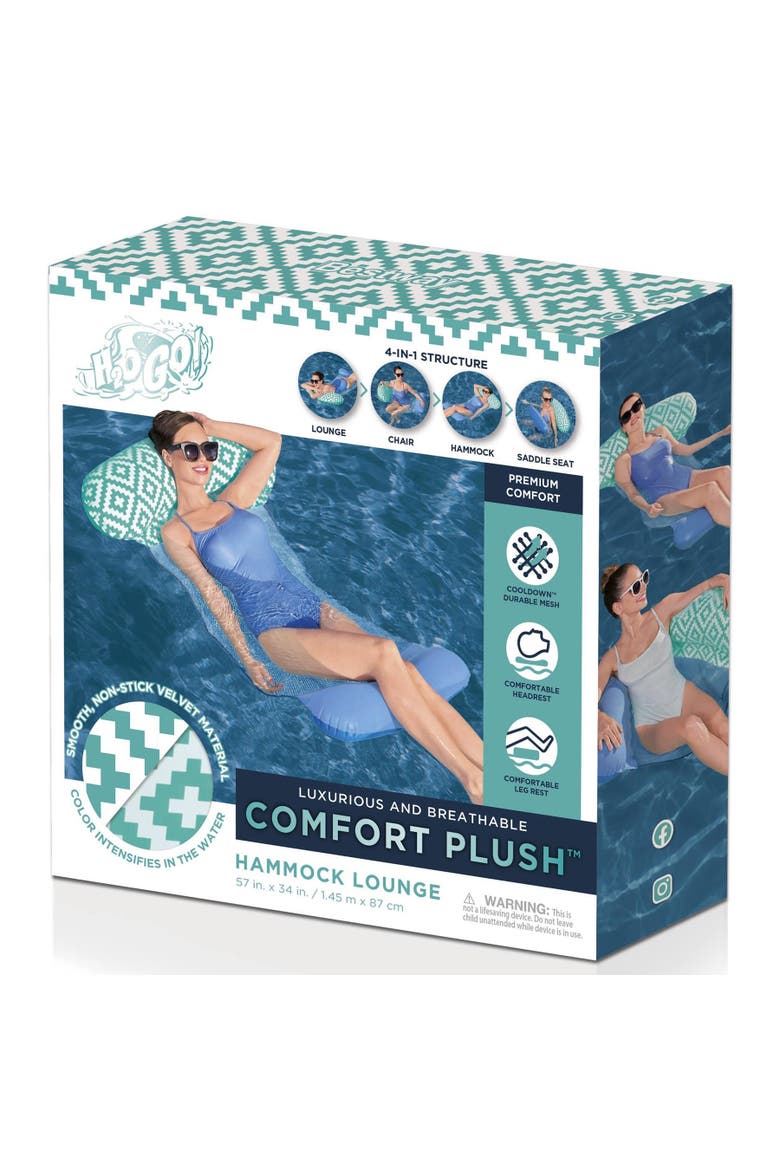 Comfort Plush Hammock Pool Water Beach Lounge Float, Alternate, color, Multicolored