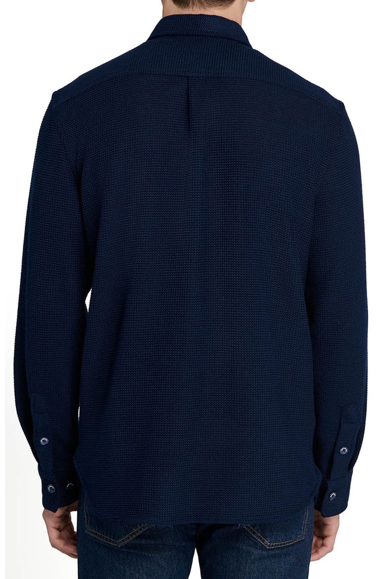 Slim Fit Solid Shirt Jacket, Alternate, color, NAVY