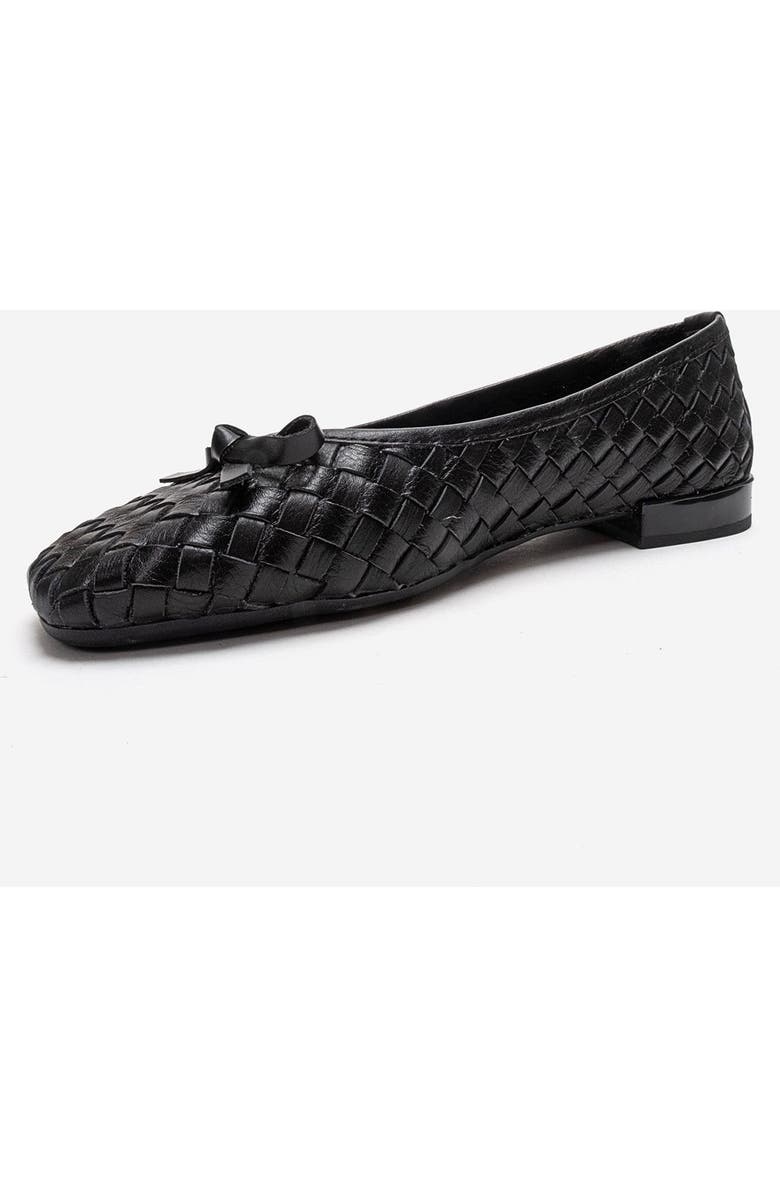 Forever & Always Shoes Garen Leather Ballet Flat, Alternate, color, Black