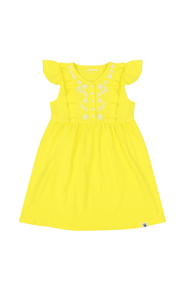 Mixed Up Clothing Girls Vestito Dress, Main, color, Blazing Yellow