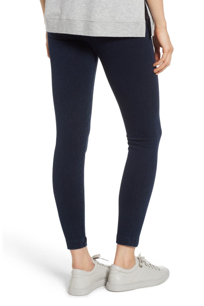 'Lyssentials High Waist Denim Leggings, Alternate, color, INDIGO